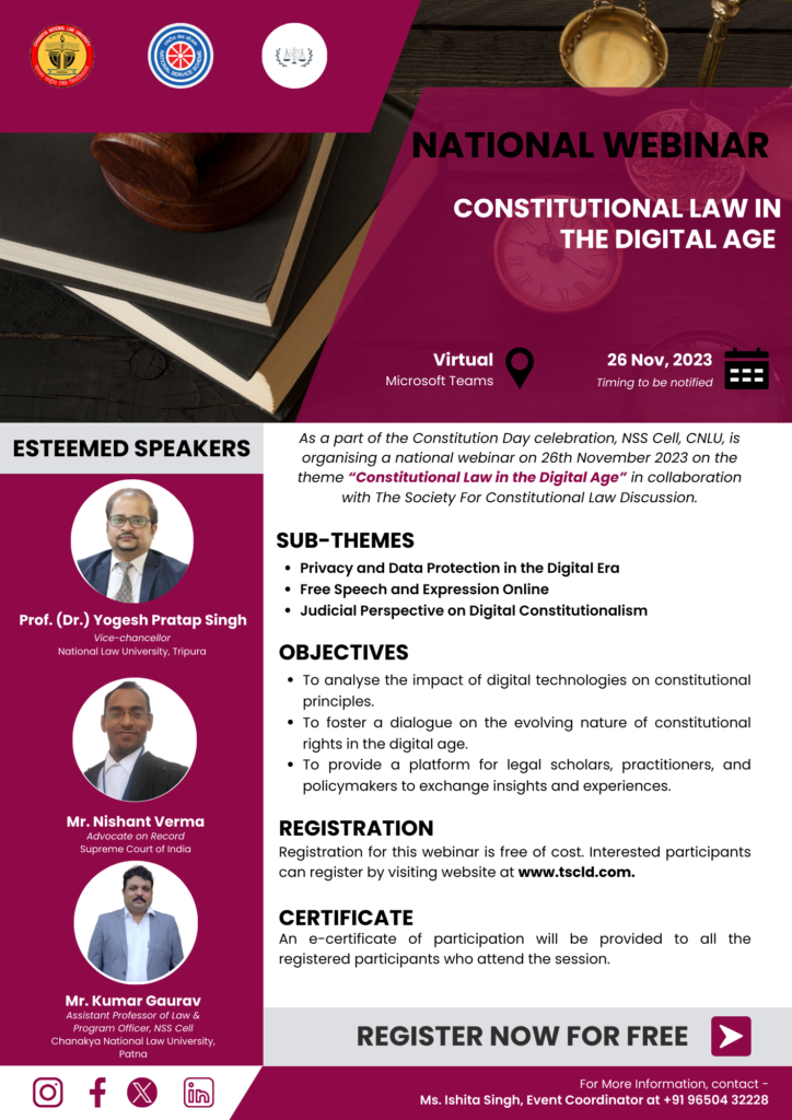 National Webinar on Constitutional Law in the Digital Age