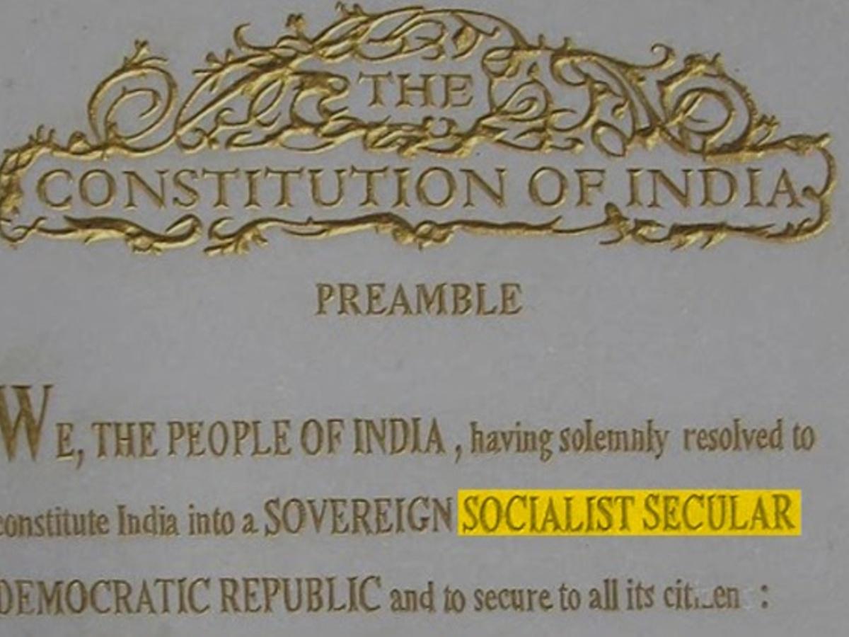 Could the Preamble Have Been Changed Without Affecting the Date? The Supreme Court requests in its pleading that the terms “socialist” and “secular” be removed